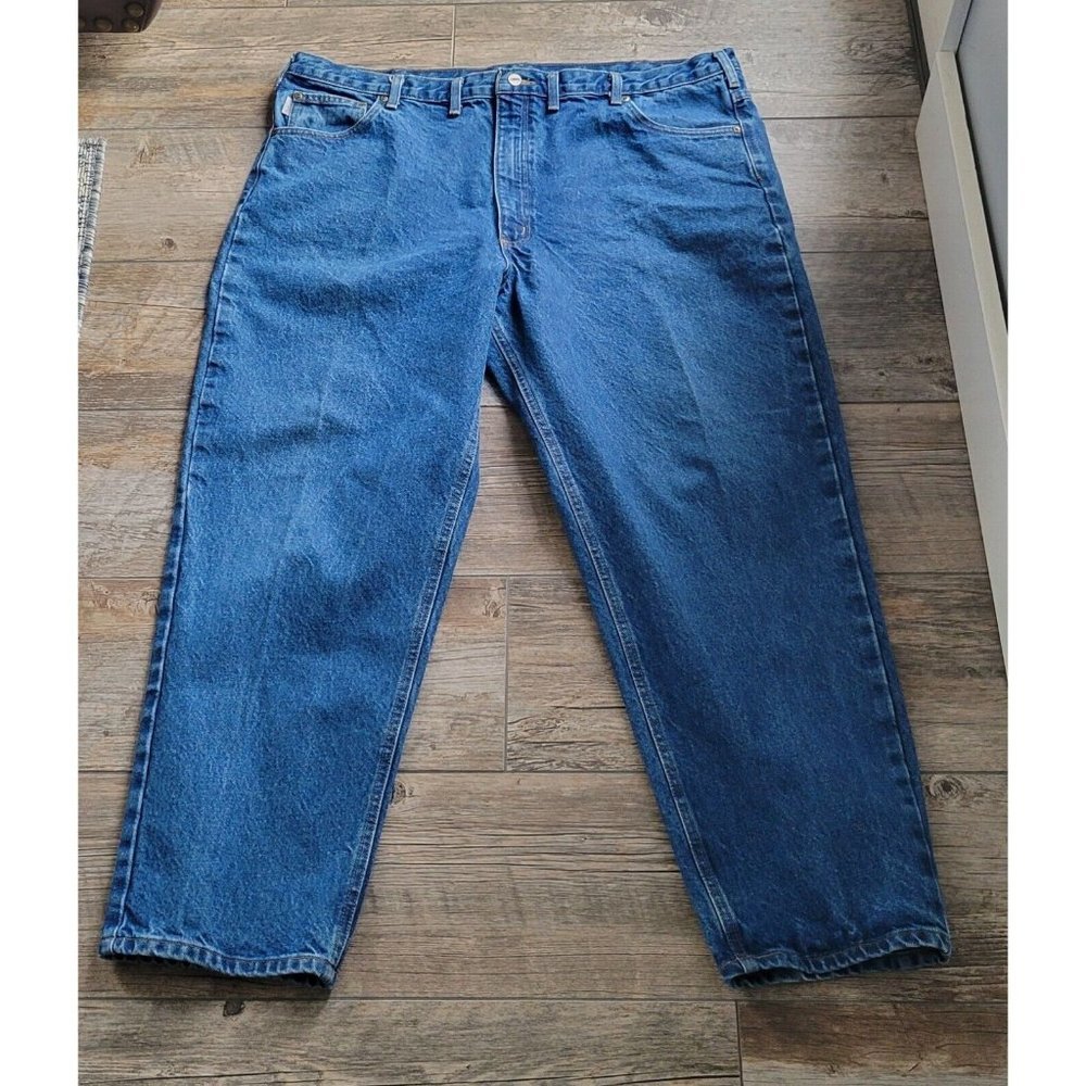 Carhartt Jeans 44x30‎ Relaxed Fit Medium Wash MEN'S Straight Leg DenimB17DST